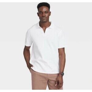 Goodfellow & Co Men's XL Shirt White Regular Fit Johnny Collared Polo New